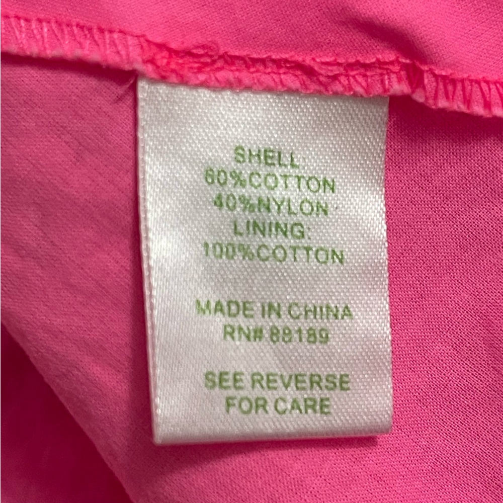 Lilly Pulitzer Vibrant Pink Lace Skater Skirt Size 0 - Picture 6 of 9